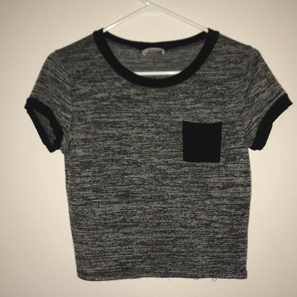 Heathered Gray Crop Top
